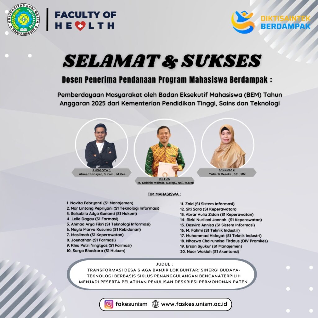 SELAMAT & SUKSES DOSEN PENERIMA PENDANAAN HIBAH DARI KEMENTERIAN ...